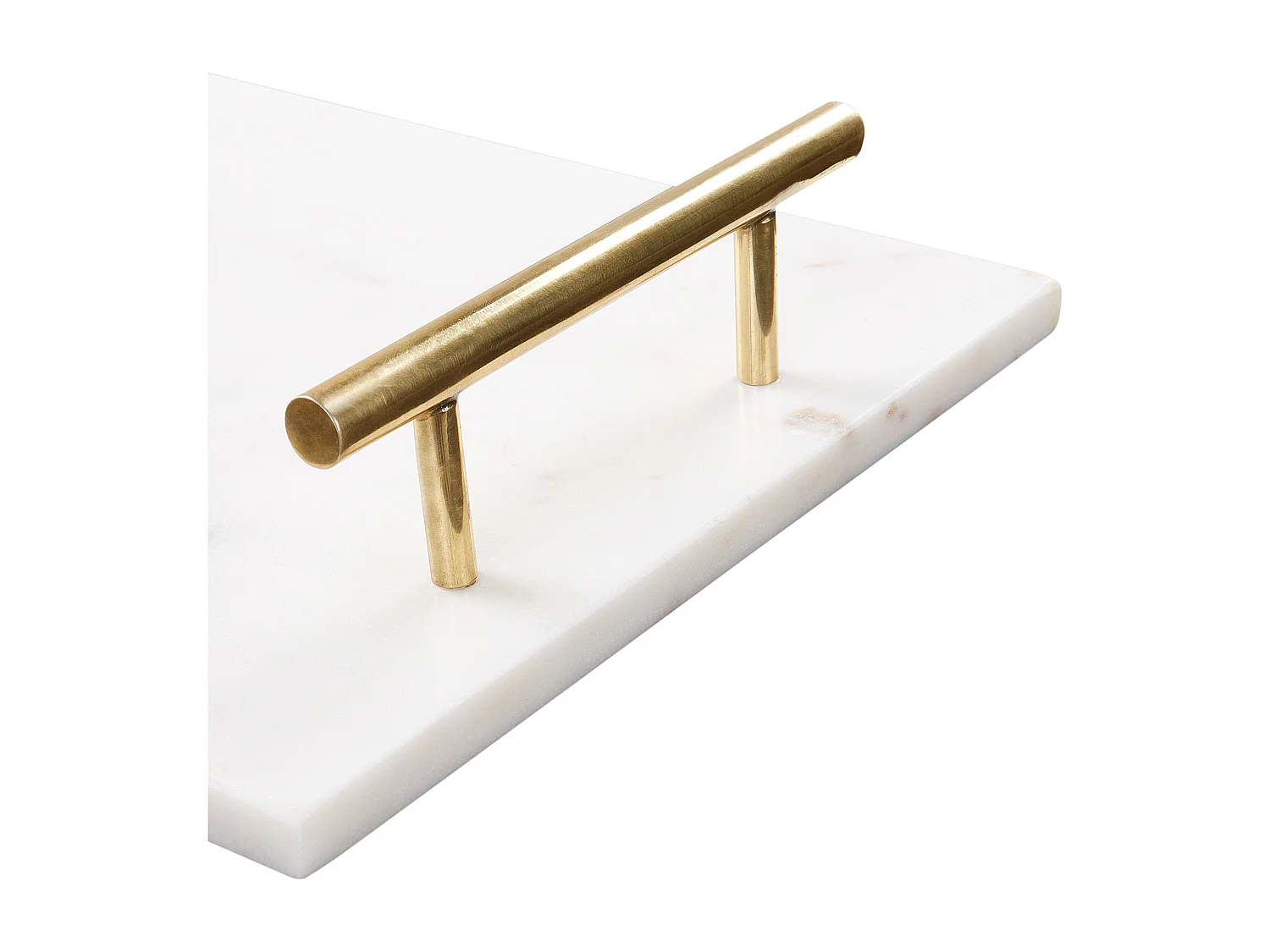 Plateau de service DIMARI Pierre Marbre blanc