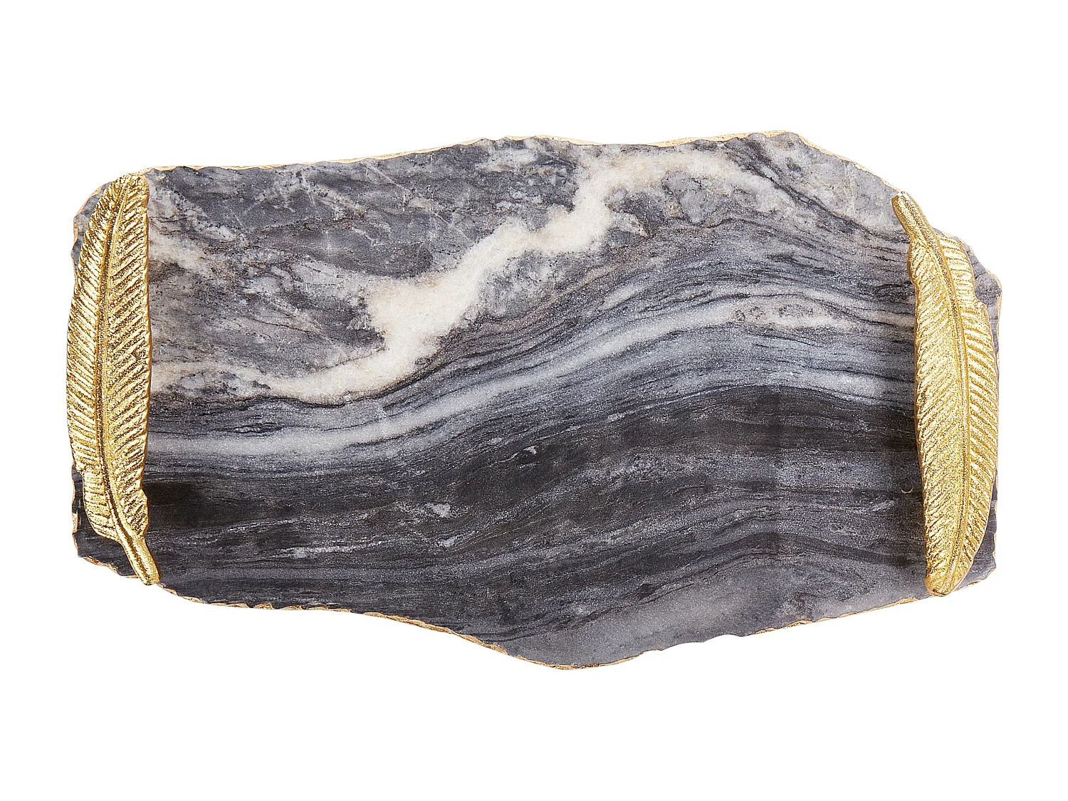 Plateau de service ZOGRAFOU Pierre Gris foncé