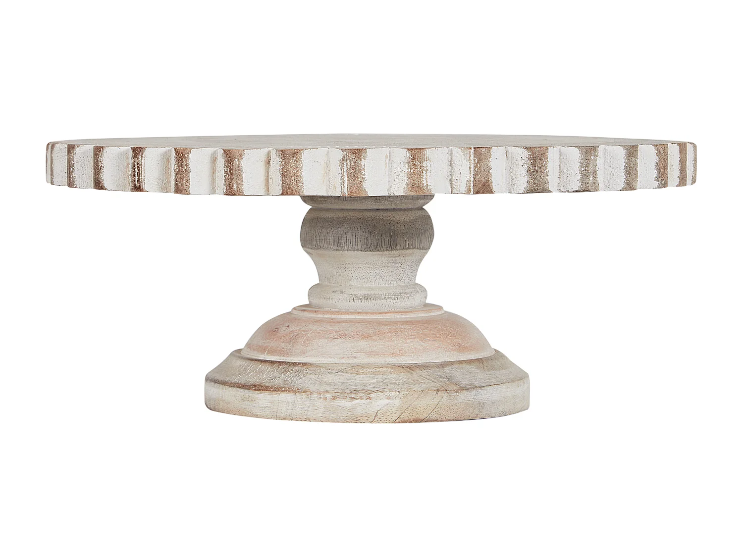 Support à gâteaux MEMFIS Bois de manguier Marron clair