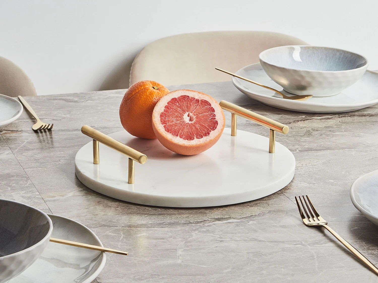 Bandeja de servir VARGOS Piedra Blanco