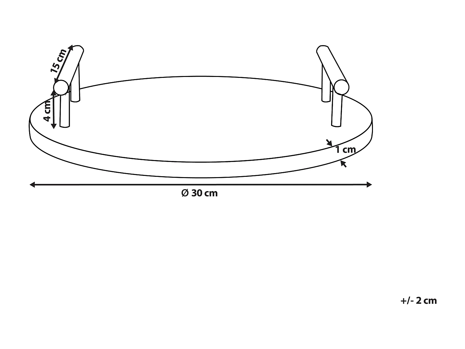 Bandeja de servir VARGOS Piedra Blanco