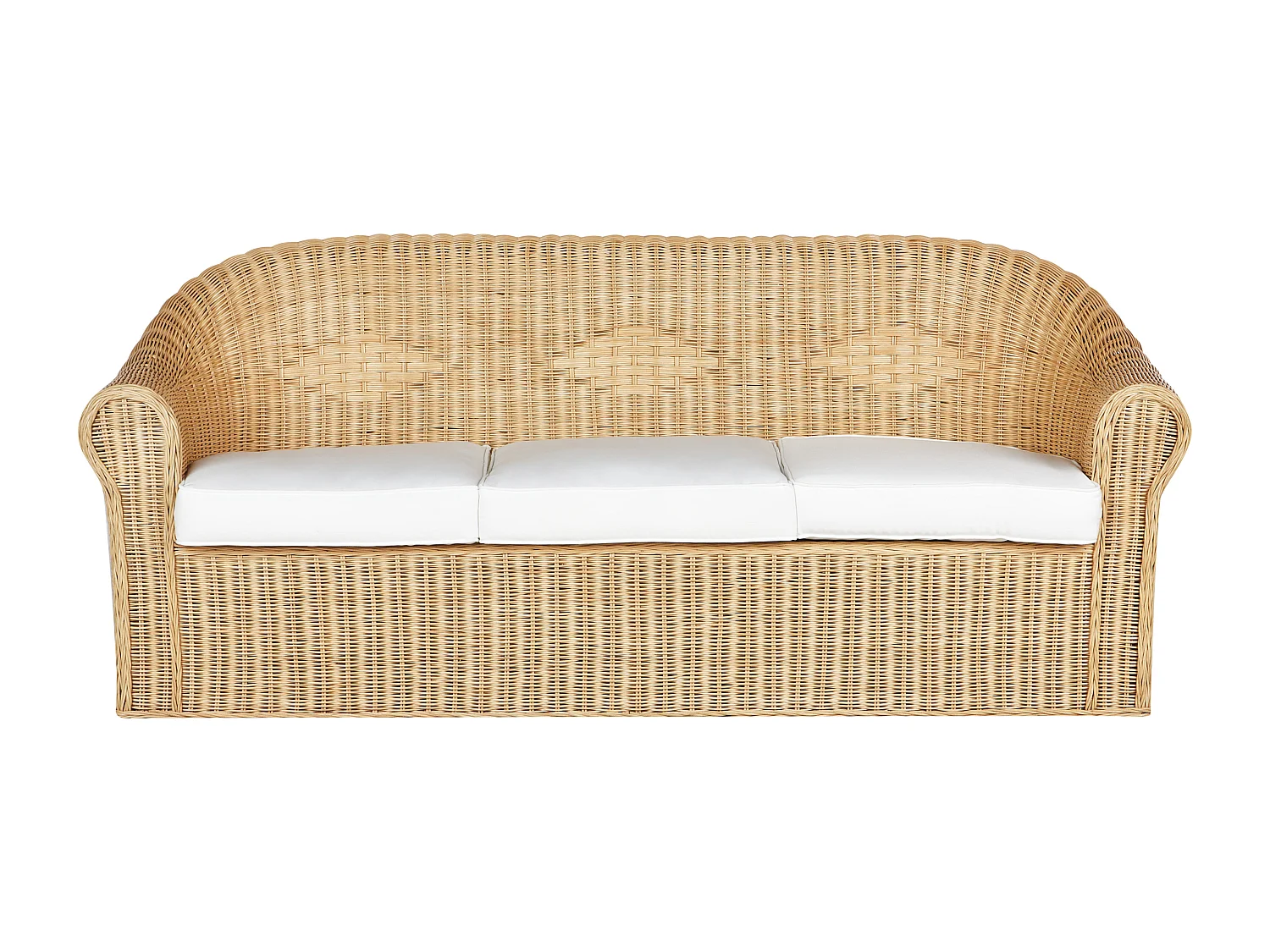 Ensemble de salon de jardin avec table 5 places LIVADEIA Rotin Naturel