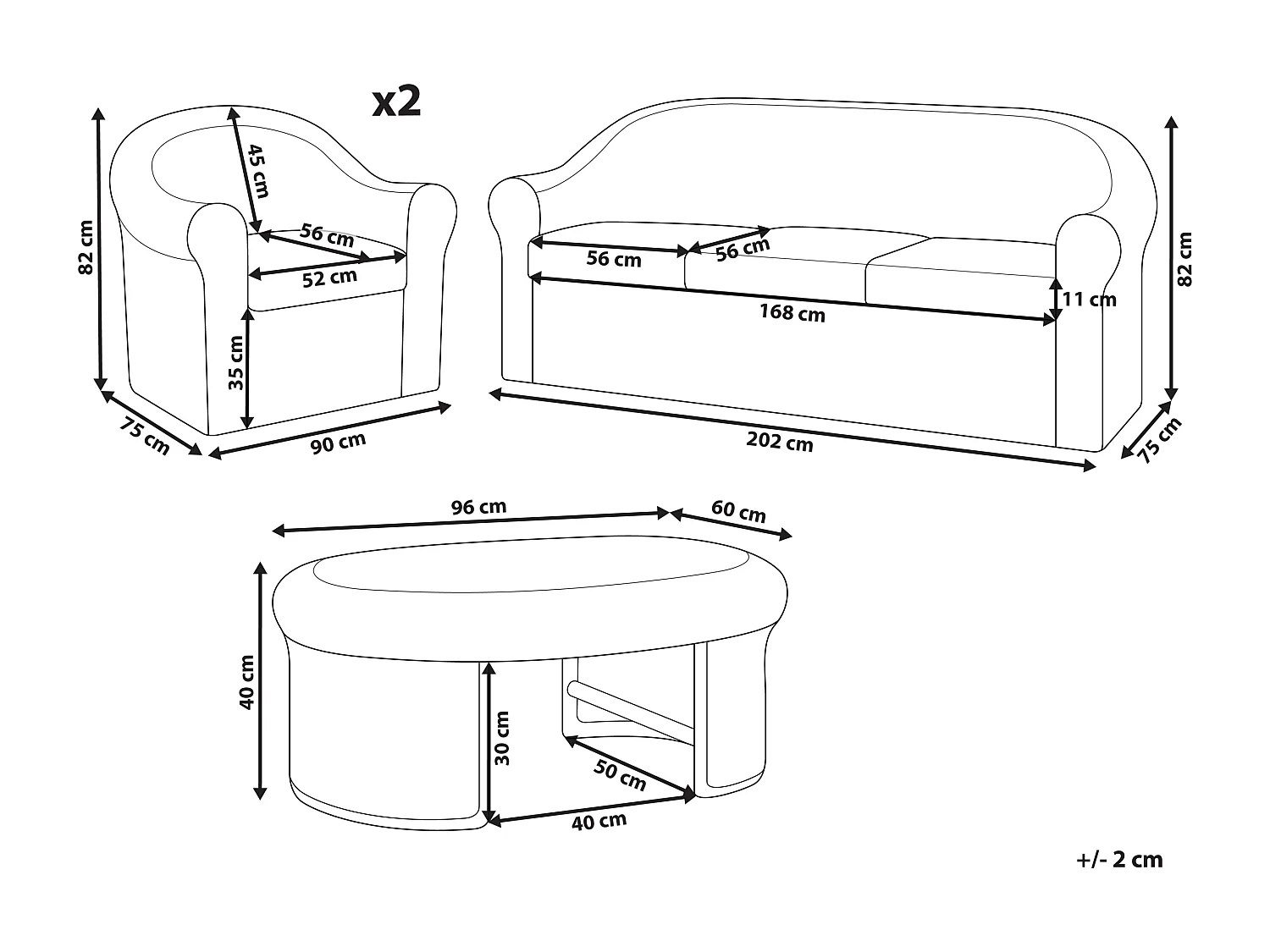 Ensemble de salon de jardin avec table 5 places LIVADEIA Rotin Naturel
