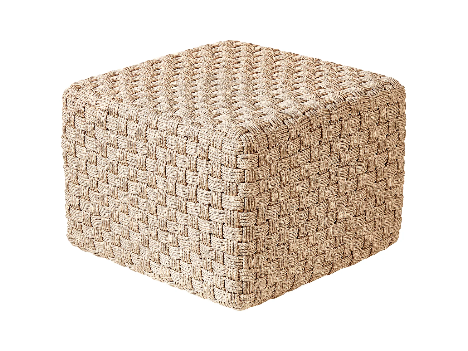 Pouf NALLI Matière synthétique Beige clair