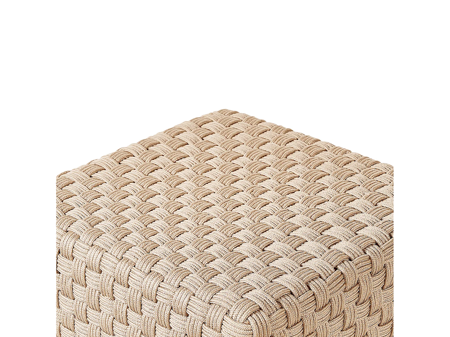 Pouf NALLI Matière synthétique Beige clair