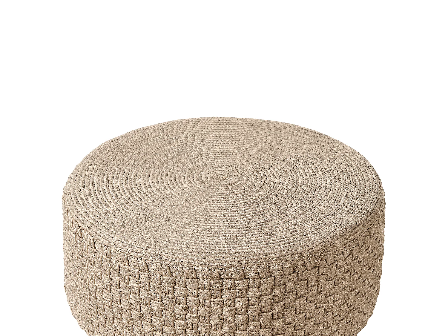 Pouf MITHI Beige 70 cm 70 cm 30 cm