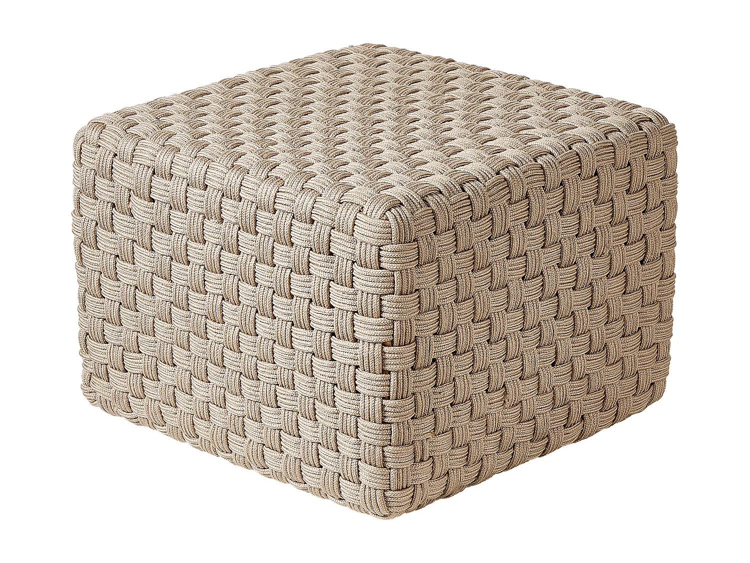 Pouf NALLI Matière synthétique Taupe