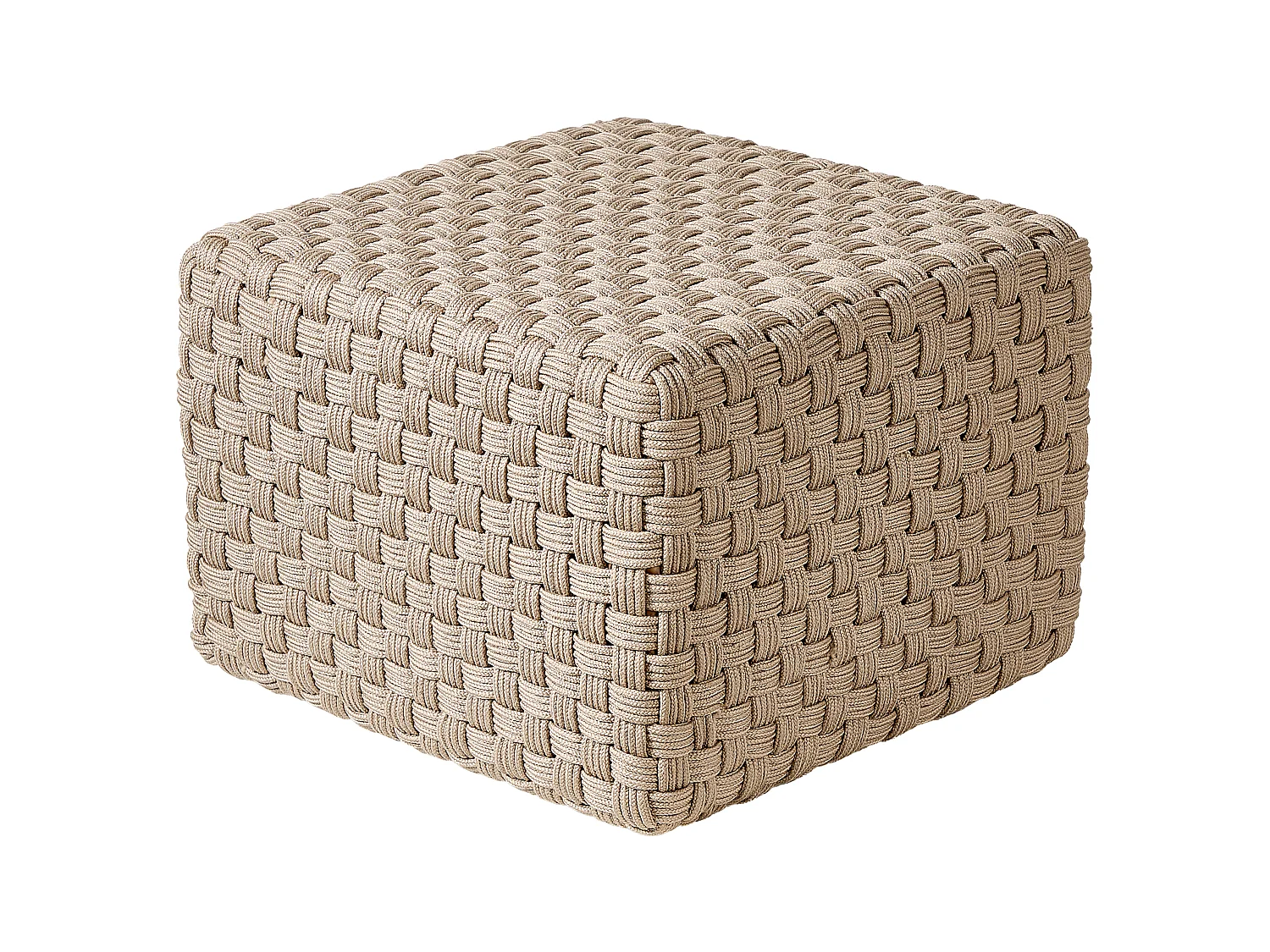 Pouffe NALLI Synthetic Material Taupe