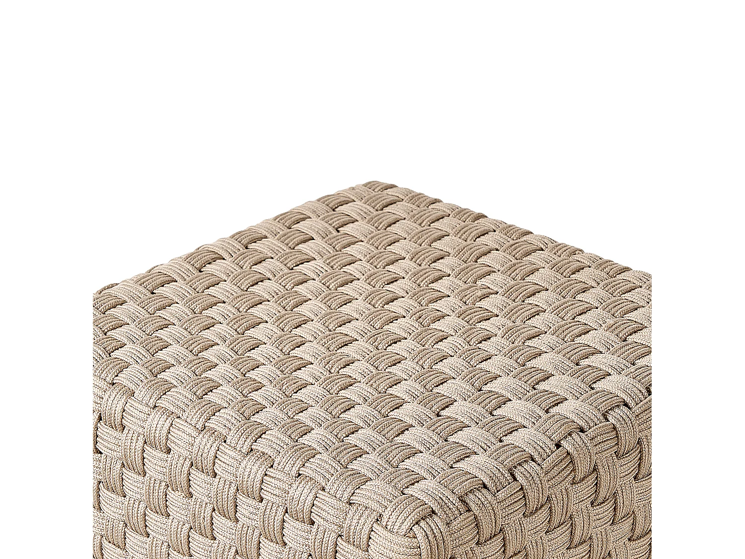 Pouffe NALLI Synthetic Material Taupe