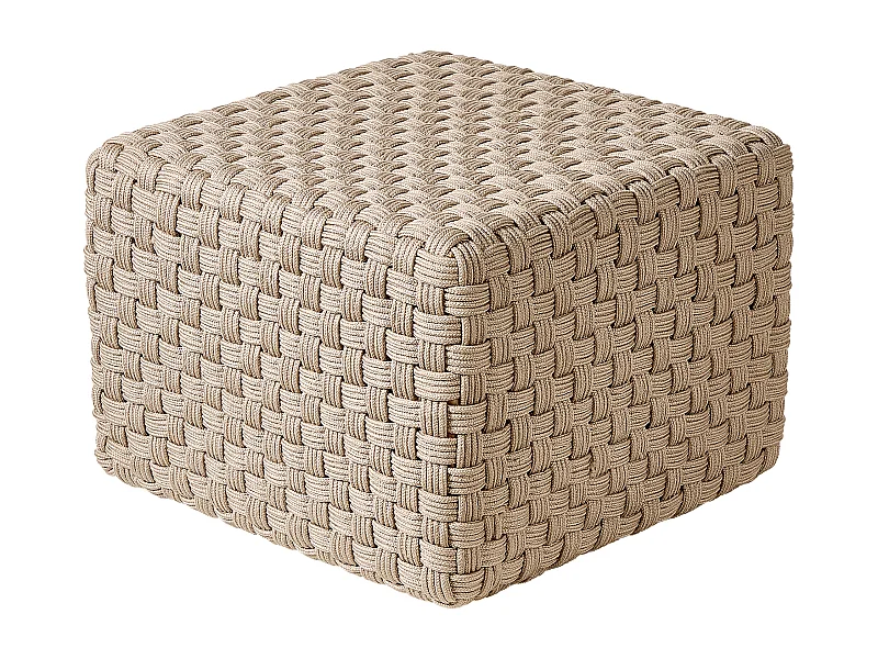 Pouf NALLI Matière synthétique Taupe