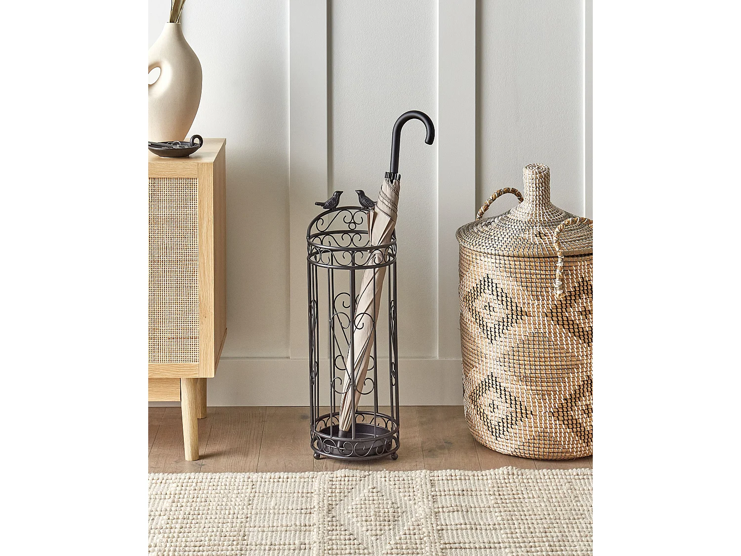 Paragüero AMBOISE Metal Negro