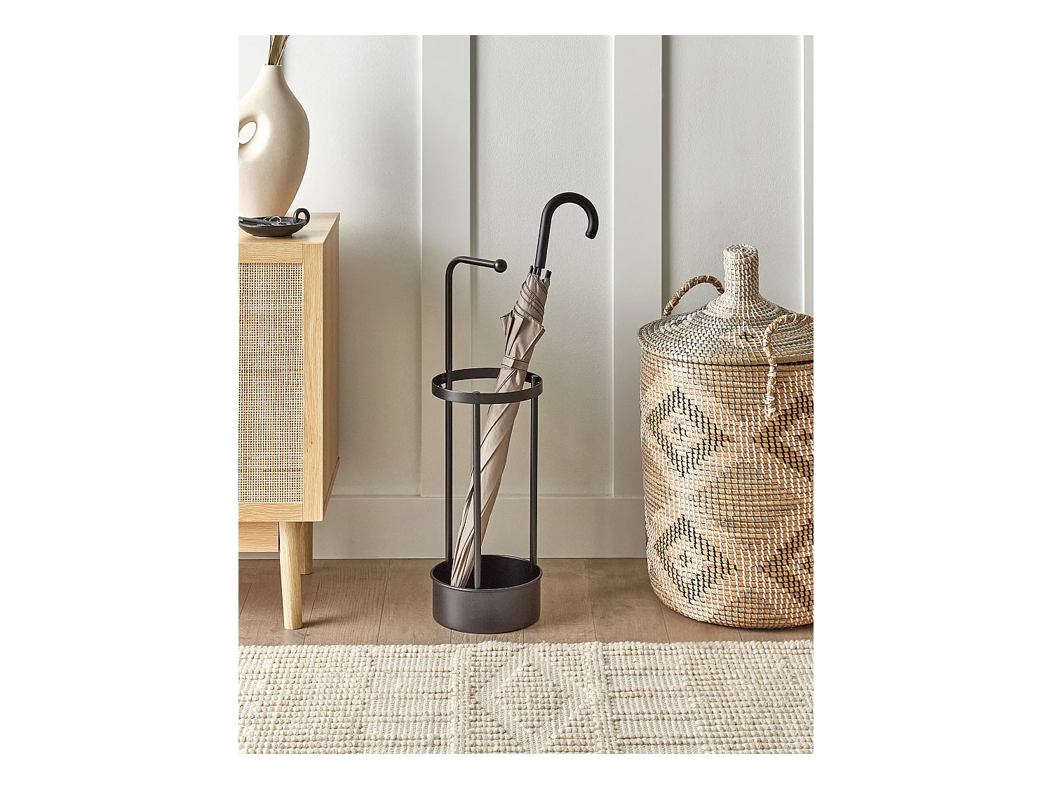 Porte-parapluie MONNAIE Métal Noir