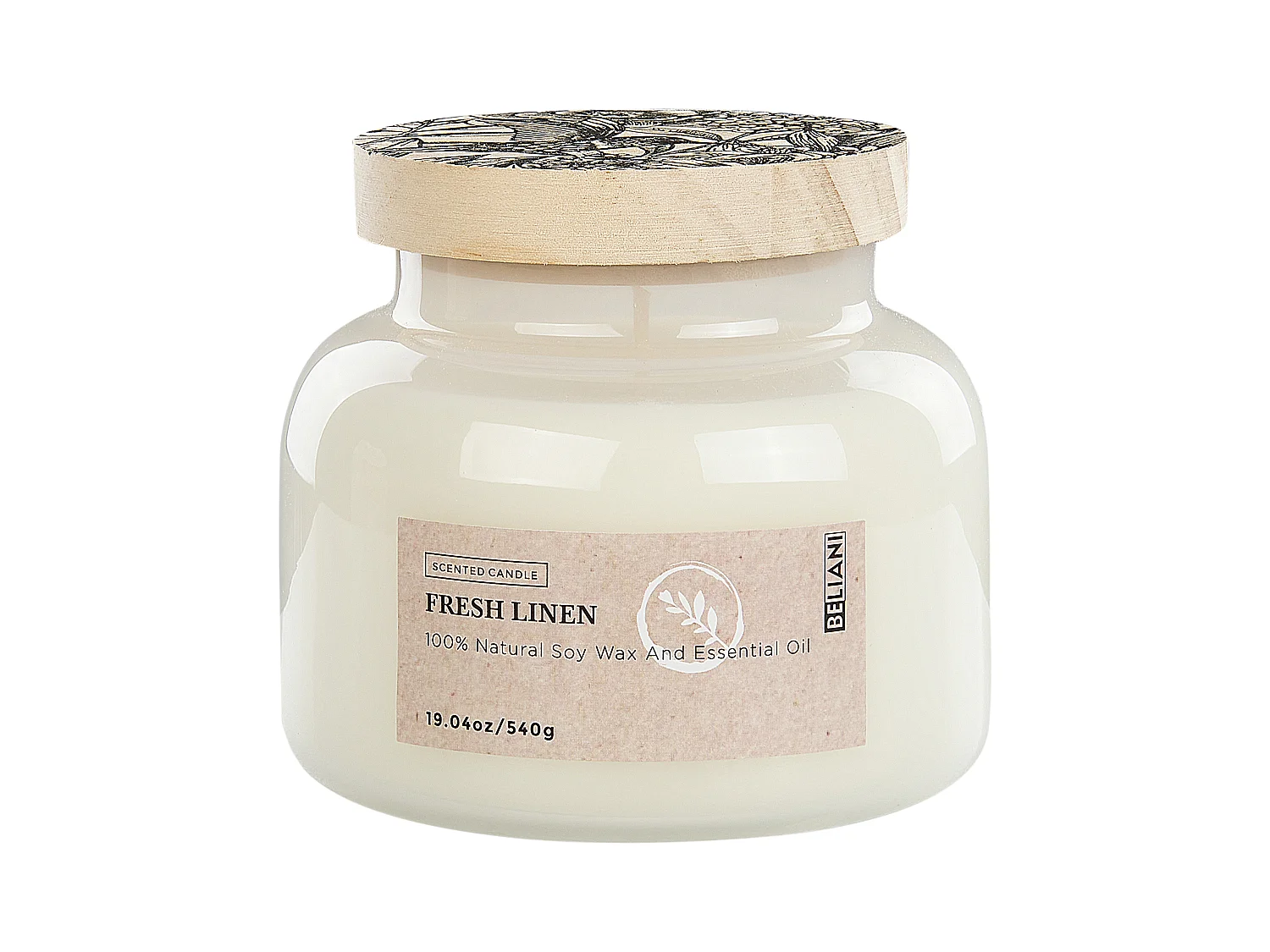 Bougie parfumée DELIGHT BLISS Cire de soja Notes de fraîcheur