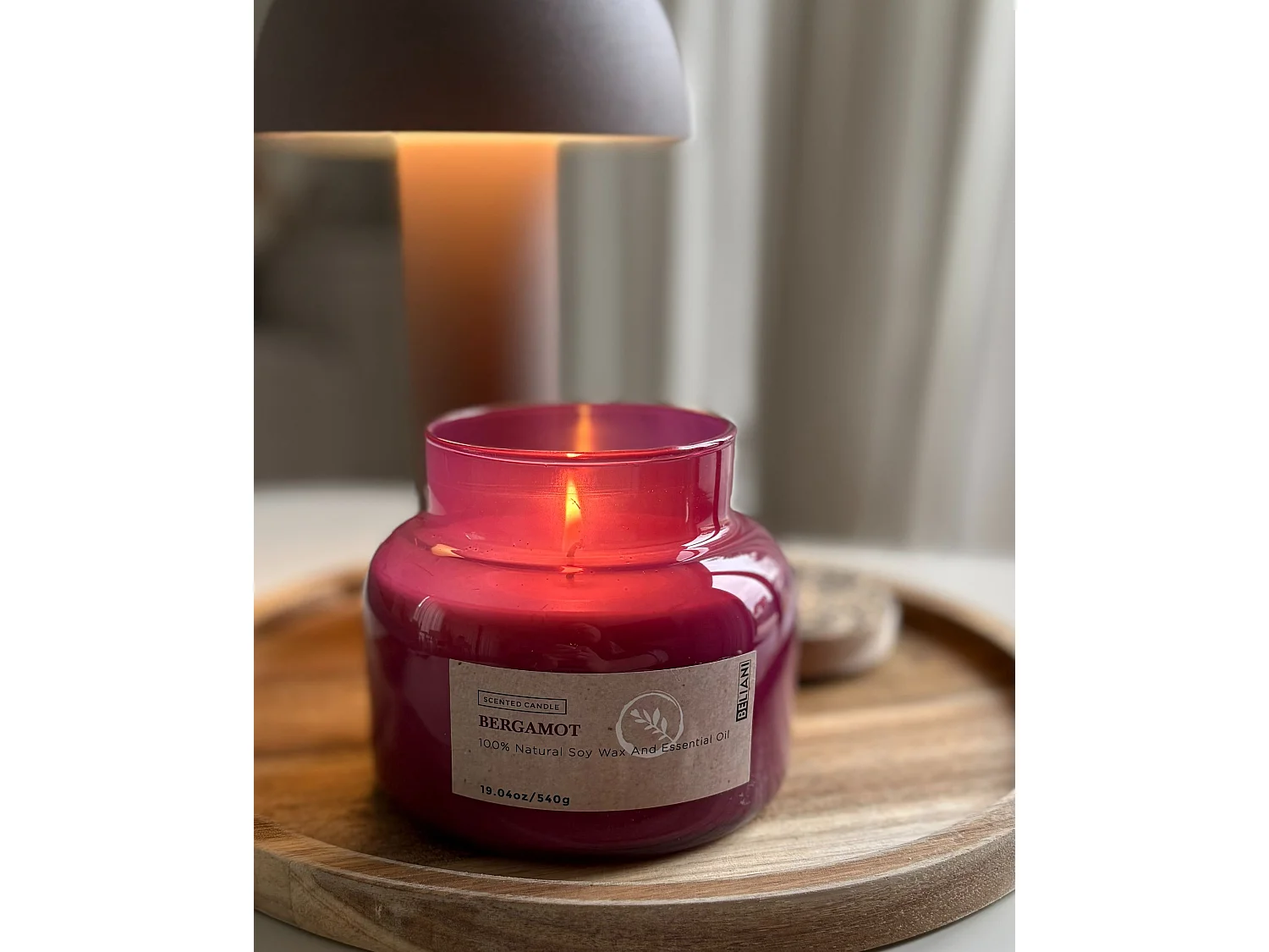 Scented Candle DELIGHT BLISS Soy Wax Fruity Notes