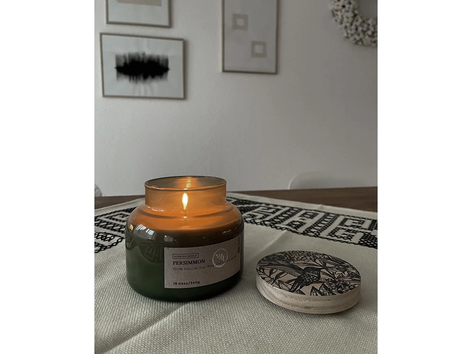 Scented Candle DELIGHT BLISS Soy Wax Fruity Notes