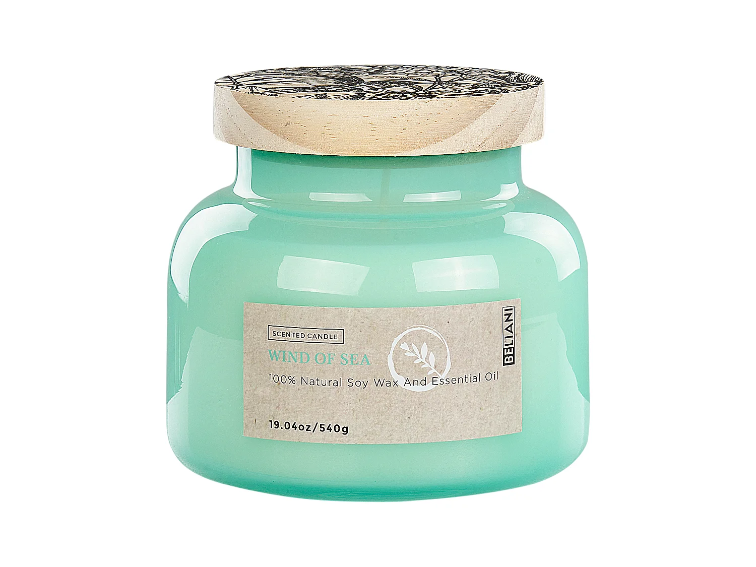 Bougie parfumée DELIGHT BLISS Cire de soja Notes de fraîcheur