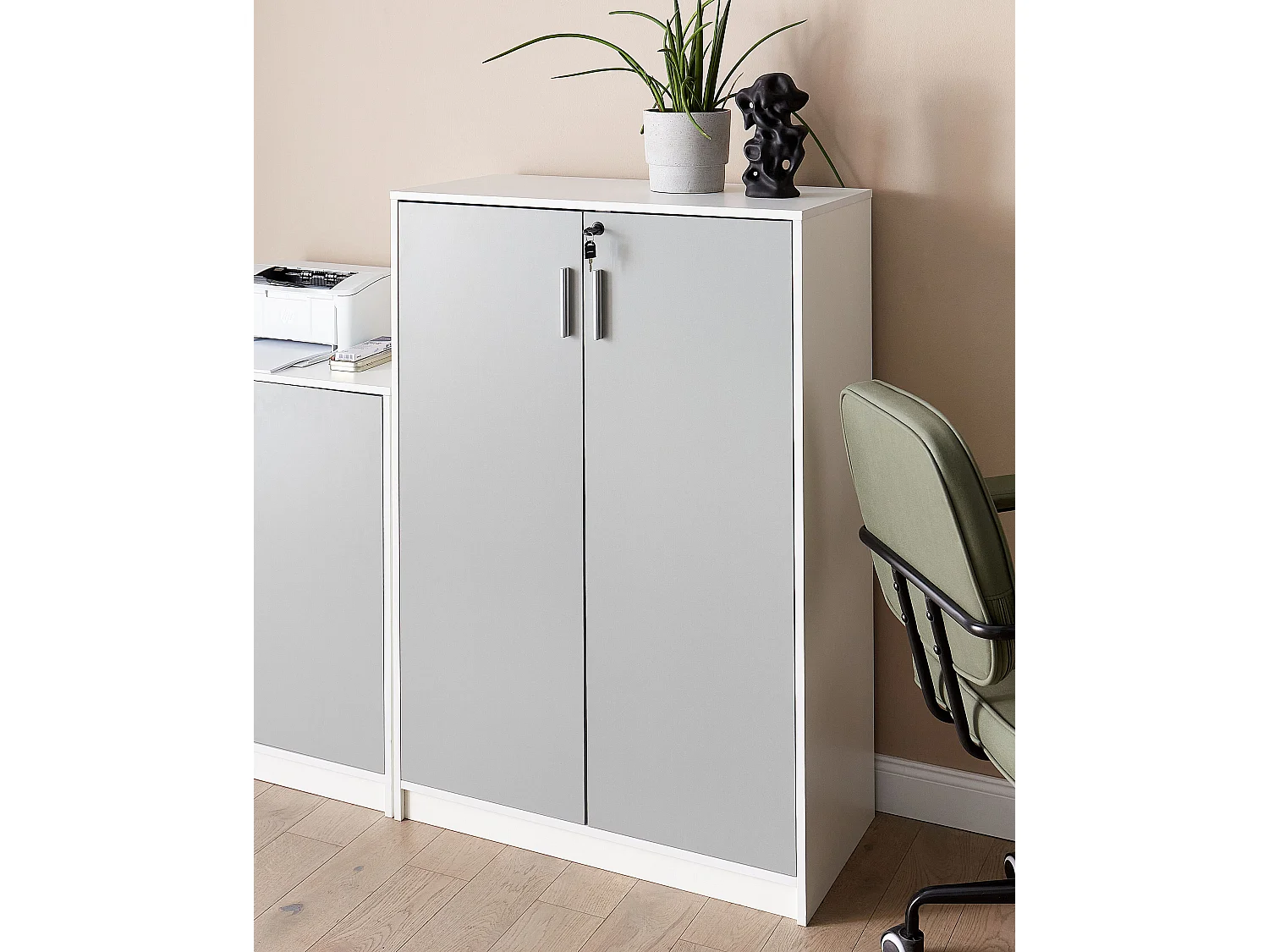 Meuble de rangement ZEHNA Gris clair