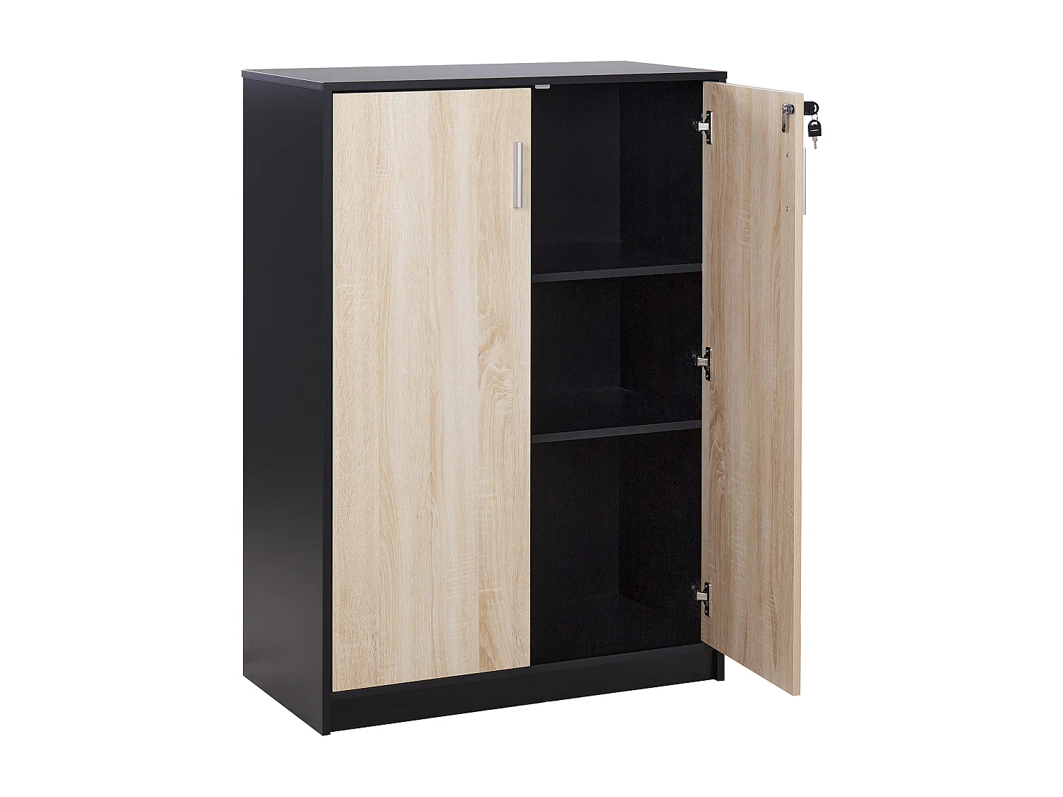 Meuble de rangement ZEHNA Marron/noir