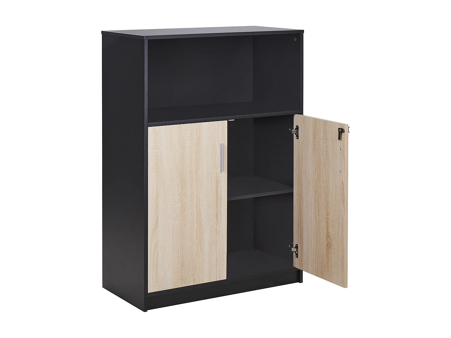 Meuble de rangement ZEHNA Marron/noir