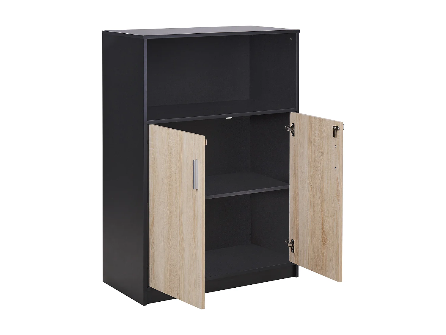 Meuble de rangement ZEHNA Marron/noir