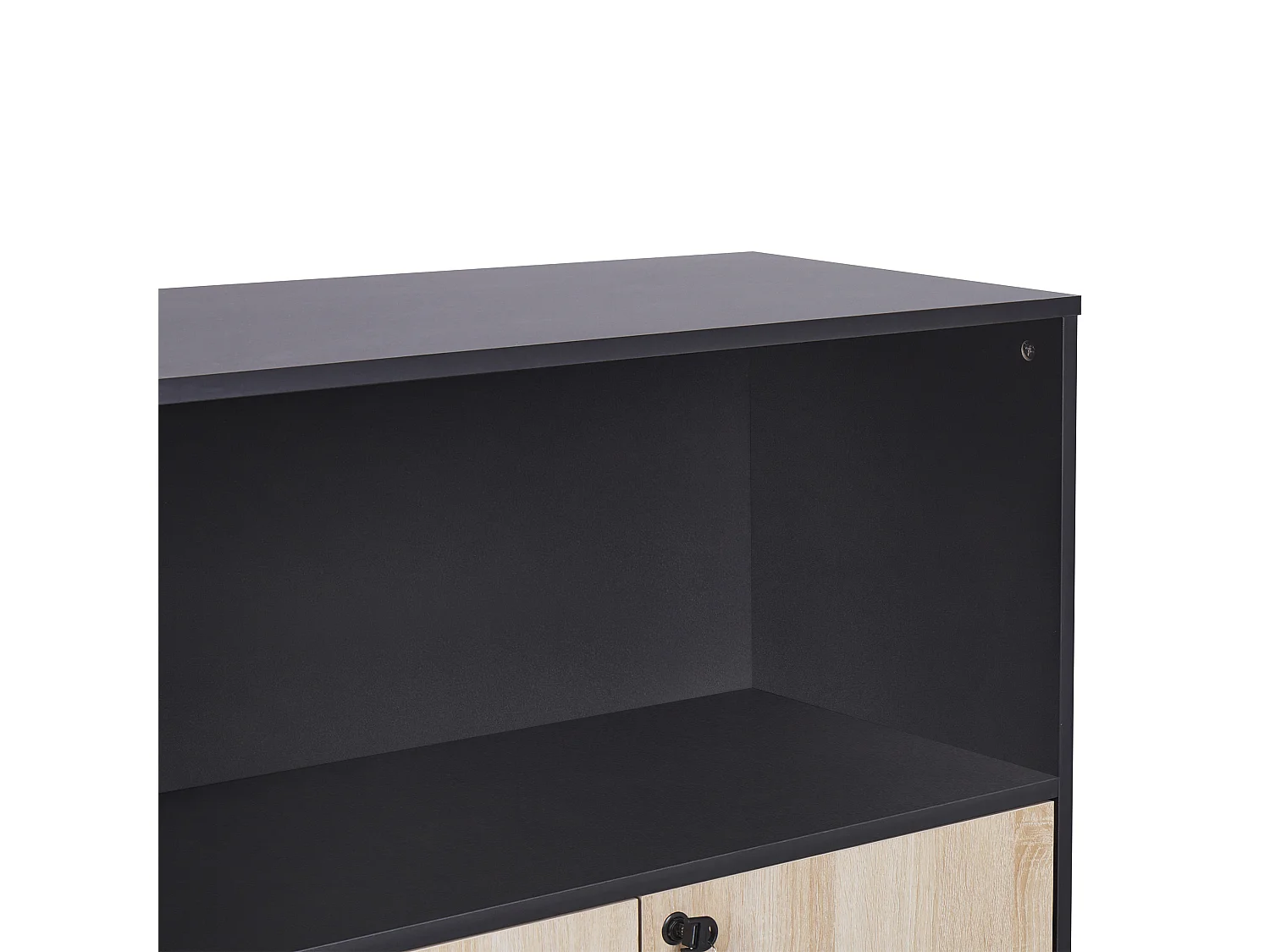 Meuble de rangement ZEHNA Marron/noir