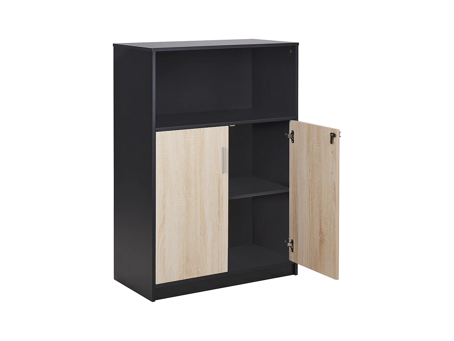 Meuble de rangement ZEHNA Marron/noir