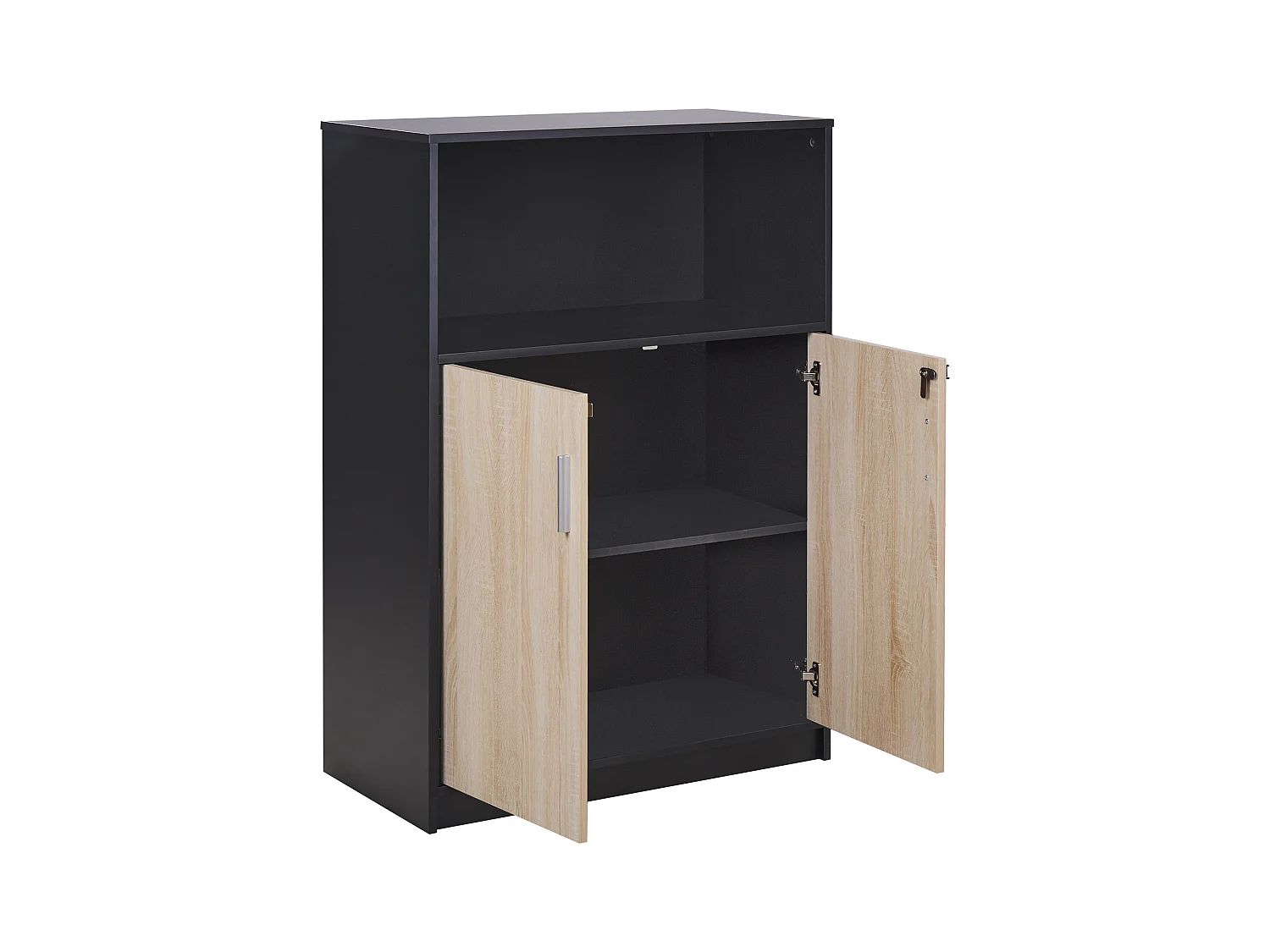 Meuble de rangement ZEHNA Marron/noir