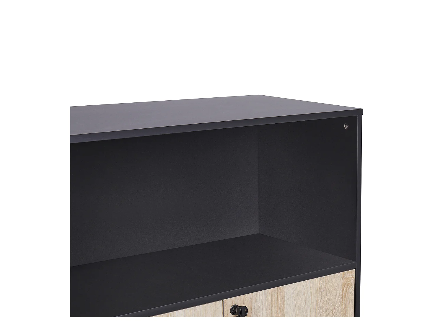 Meuble de rangement ZEHNA Marron/noir