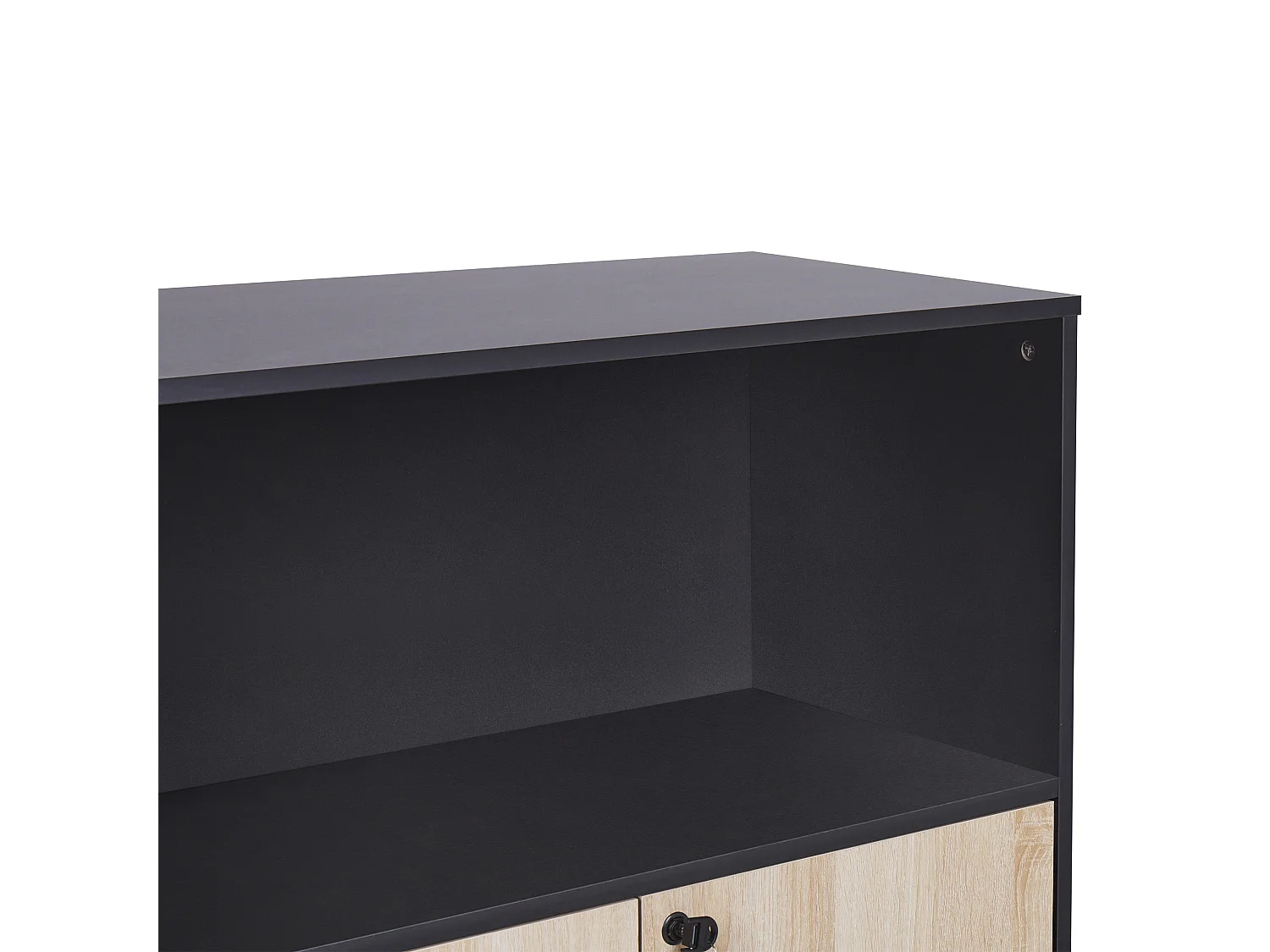 Meuble de rangement ZEHNA Marron/noir