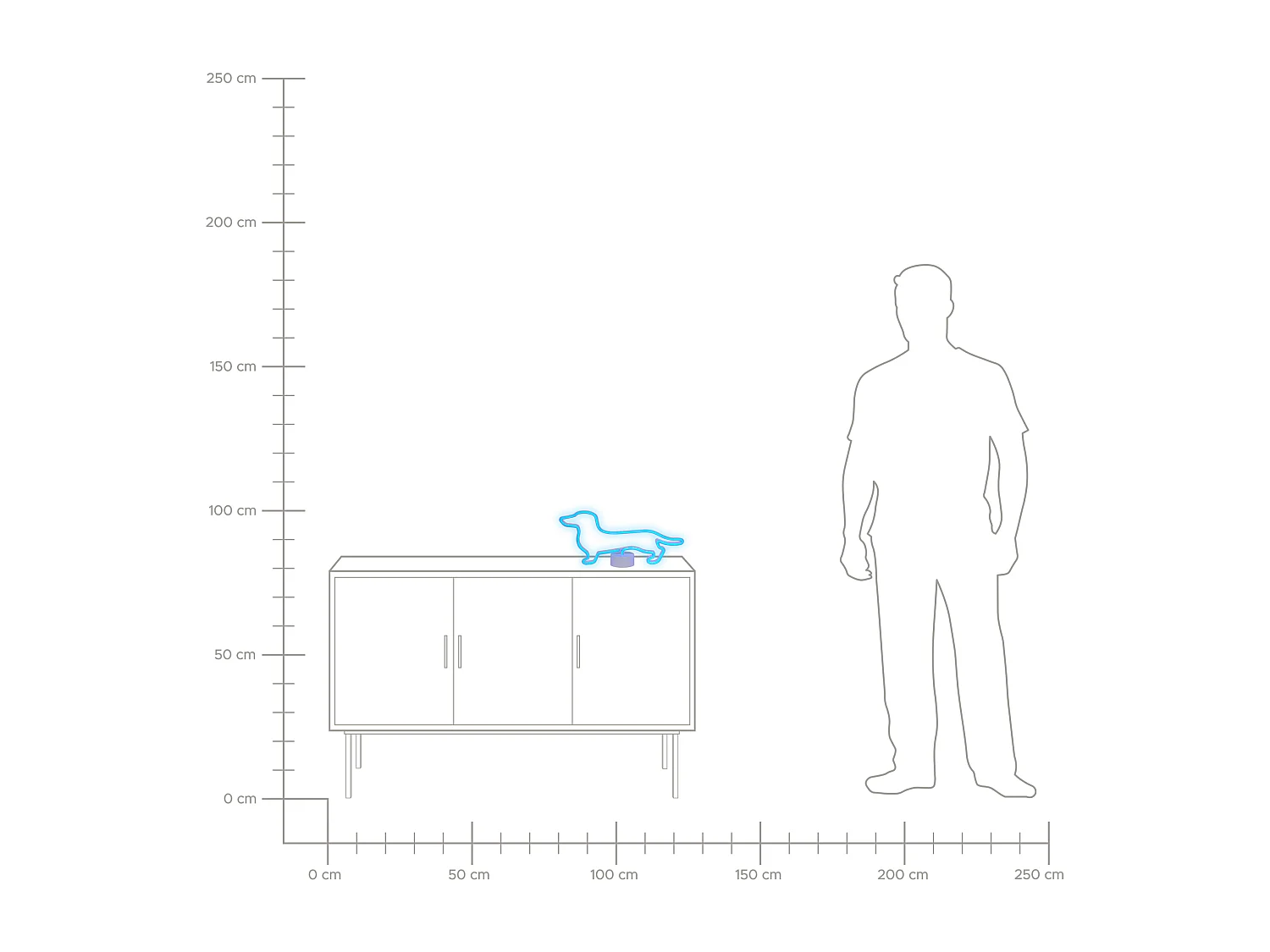 Decoratieve LED lampjes FRANCIS Blauw