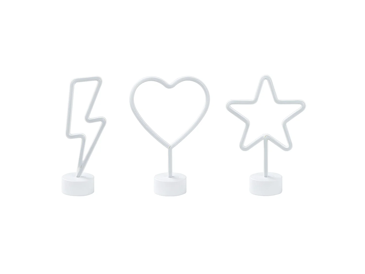 Lot de 3 néons LED FLORETTA Multicolore