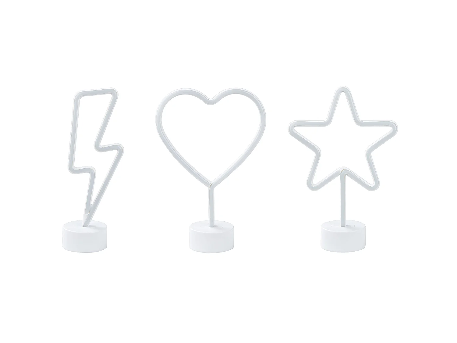 Lot de 3 néons LED FLORETTA Multicolore