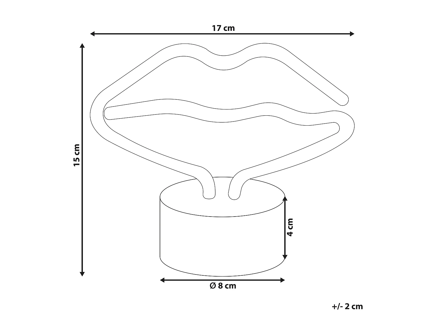 Luces LED decorativas FLORA Rosa