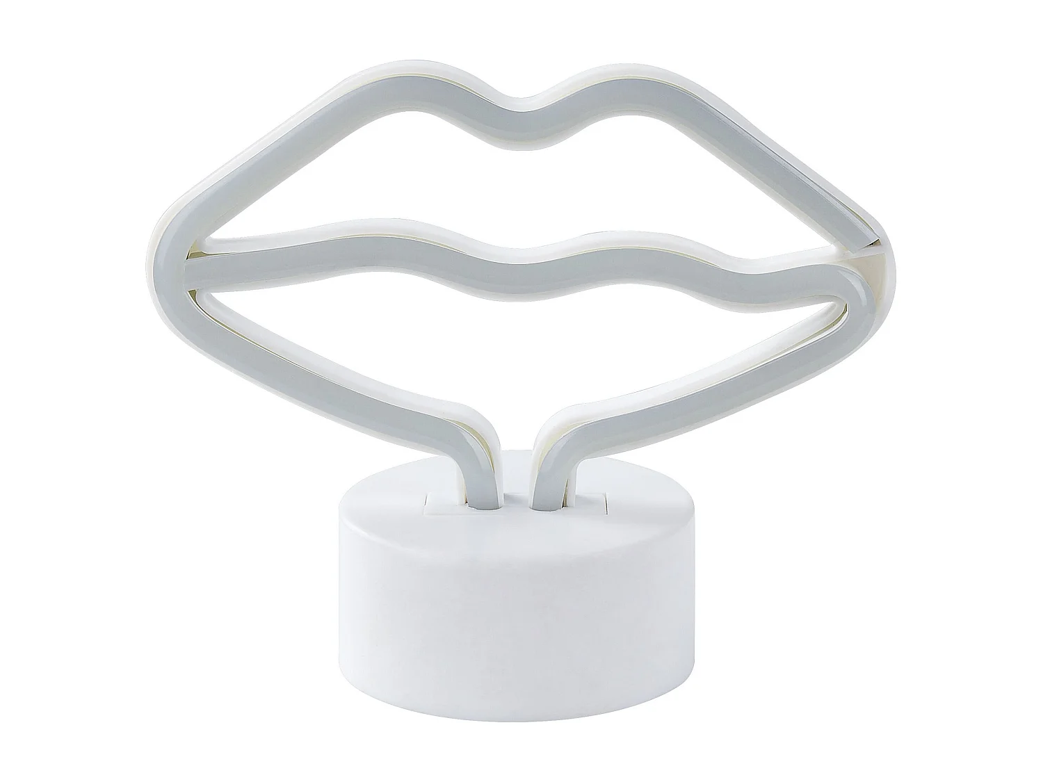 Néon LED Lèvres FLORA Rose