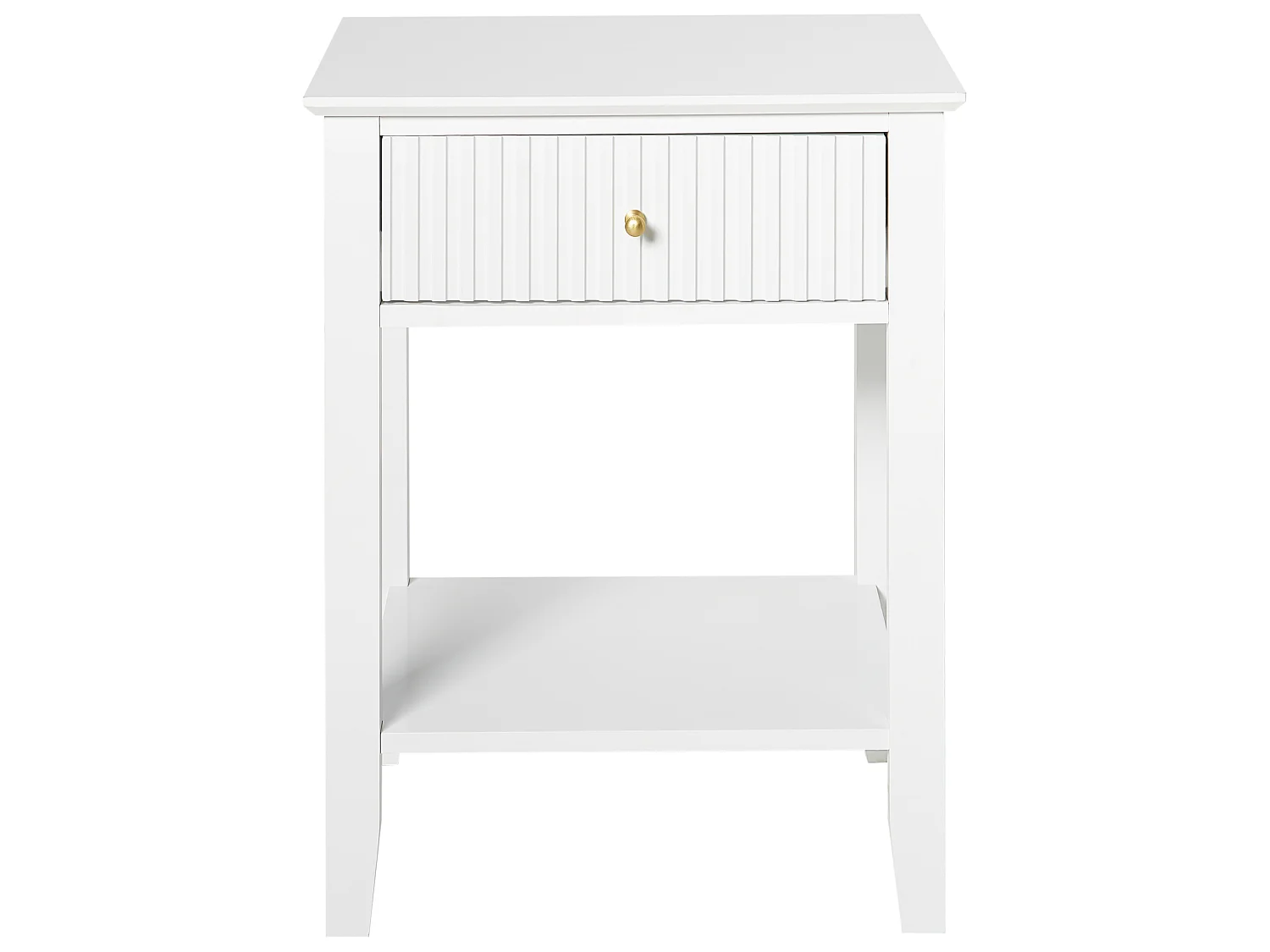 1 Drawer Bedside Table ASSISI White