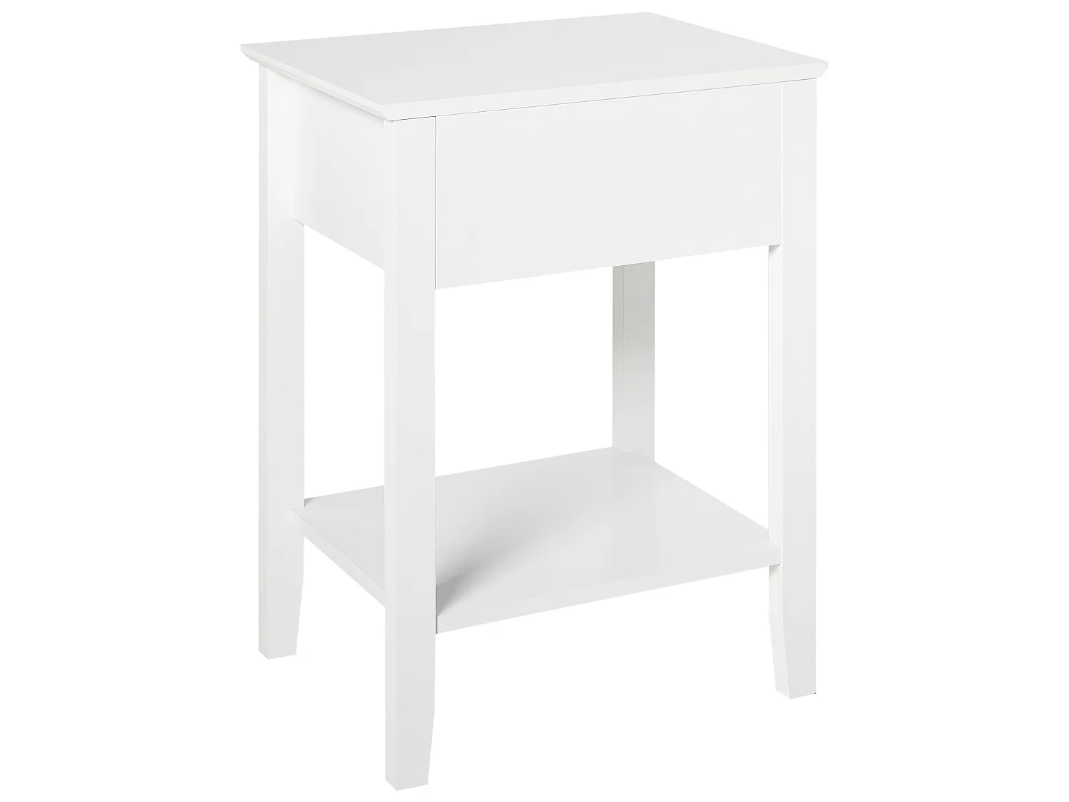 1 Drawer Bedside Table ASSISI White
