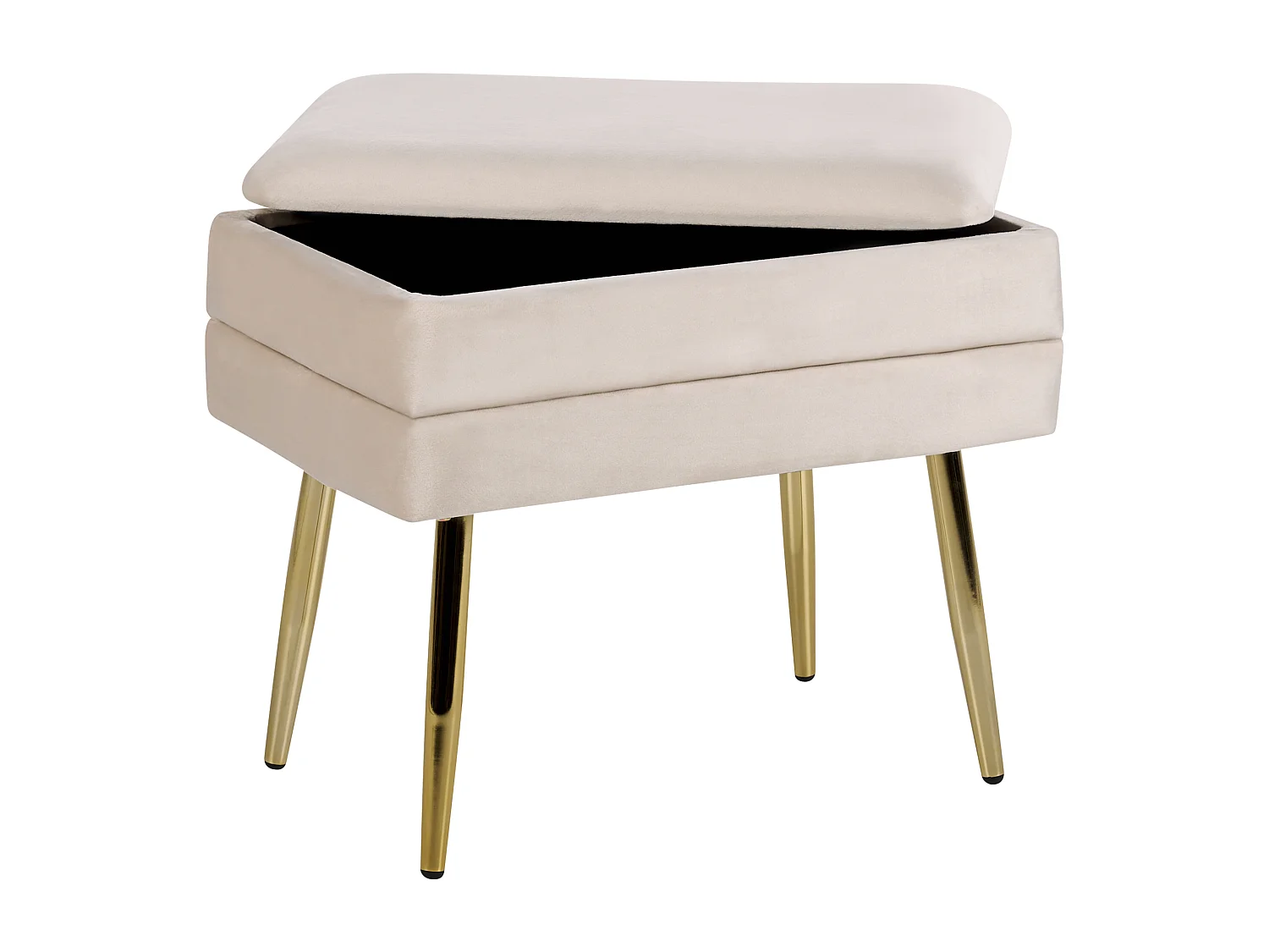 Banc de rangement ODESSA Velours Beige