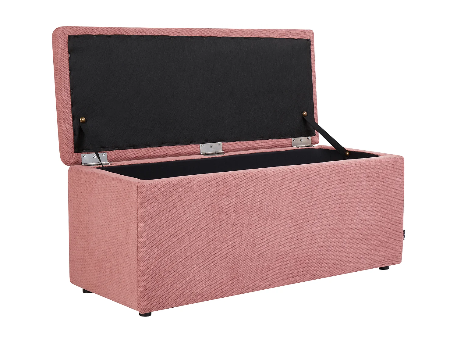 Pouf de rangement OREM Tissu Rose