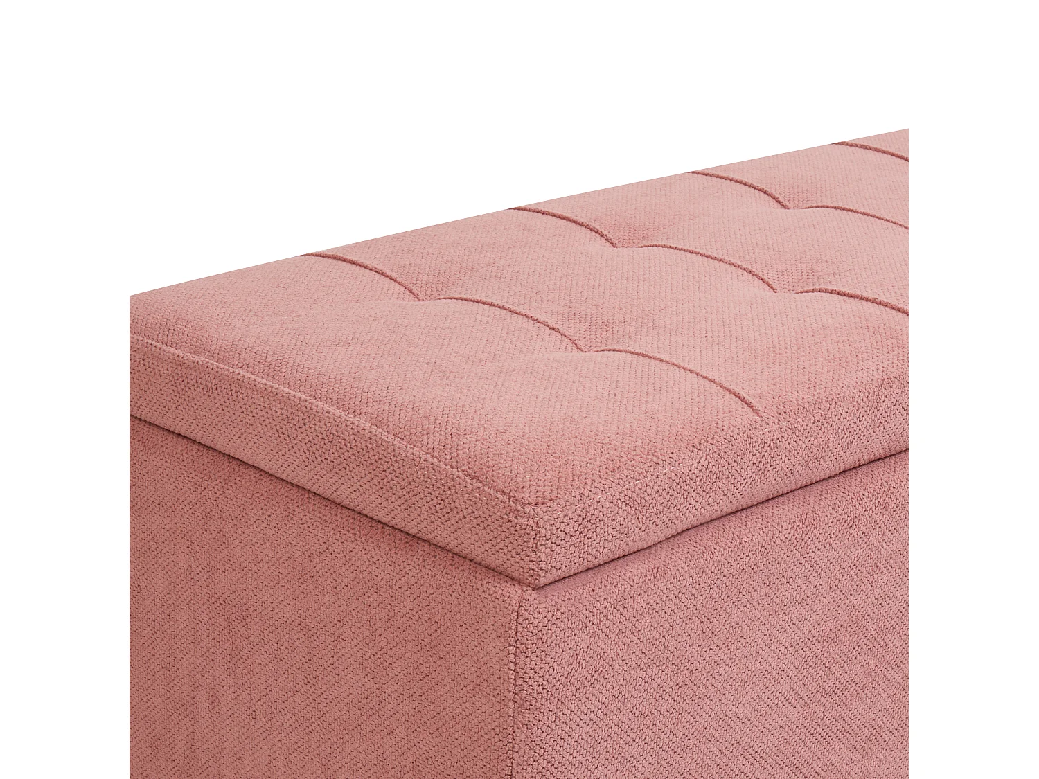 Pouf de rangement OREM Tissu Rose