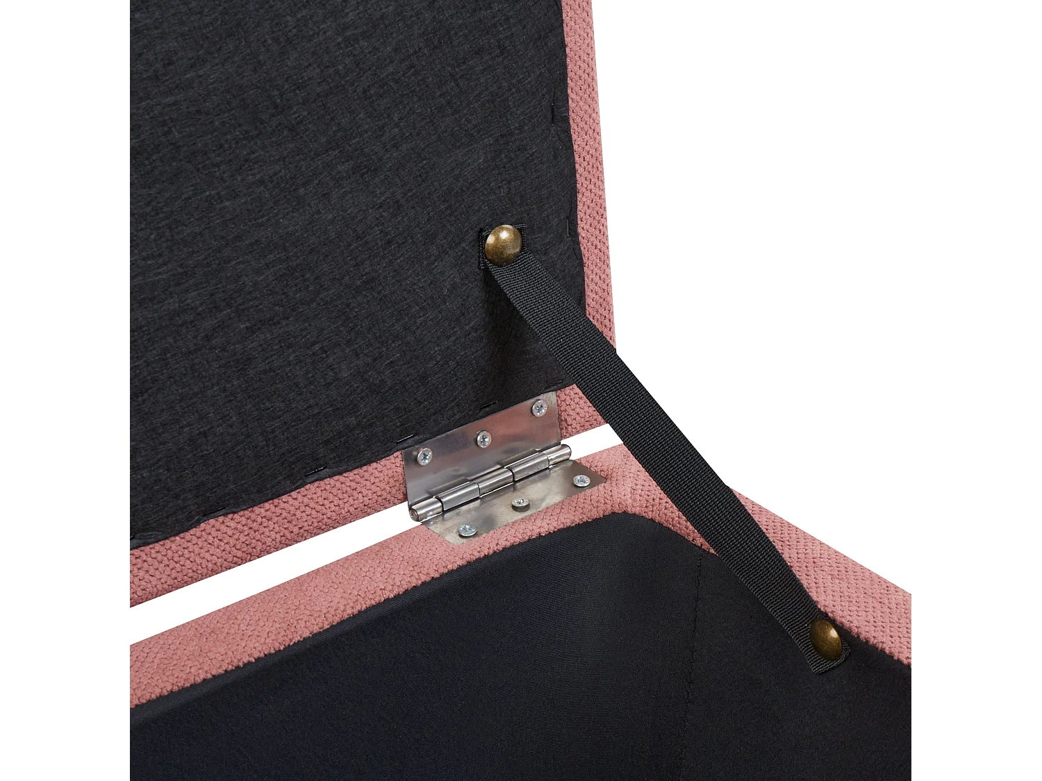 Pouf de rangement OREM Tissu Rose