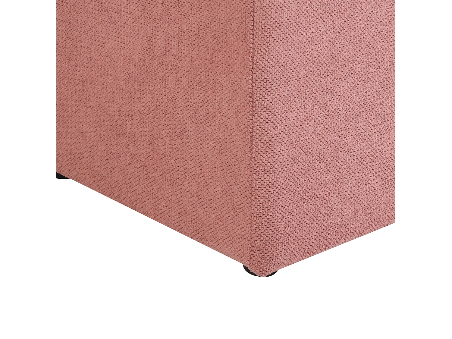 Pouf de rangement OREM Tissu Rose