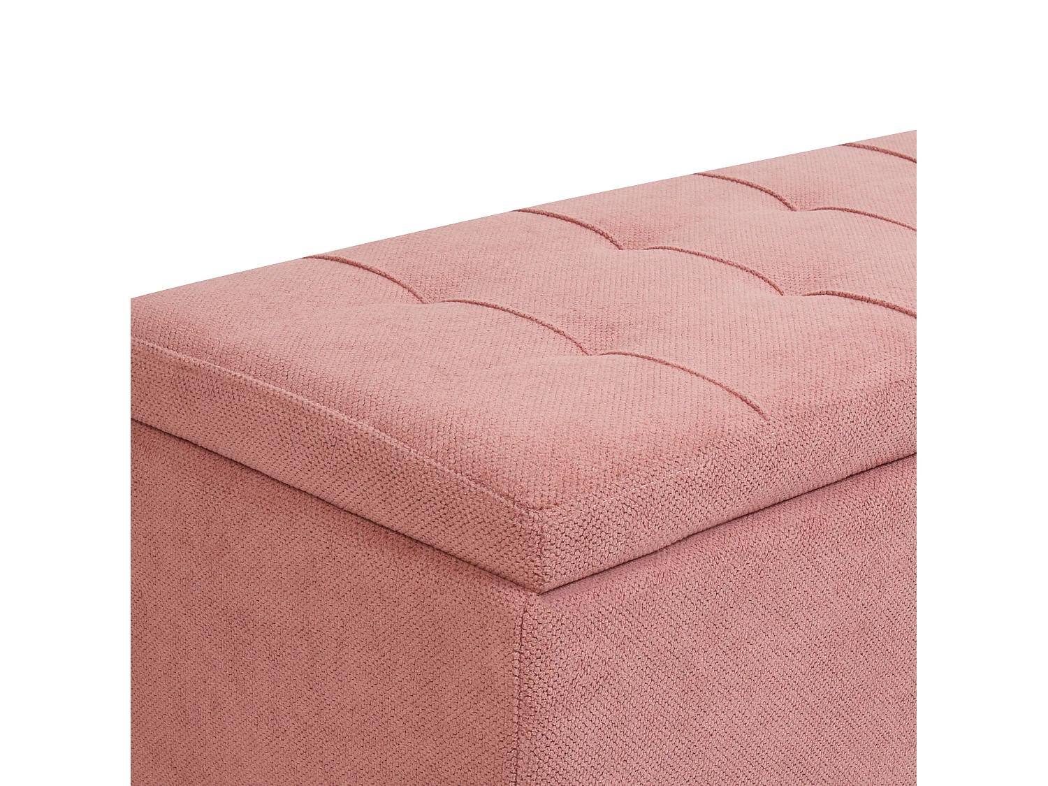 Pouf de rangement OREM Tissu Rose