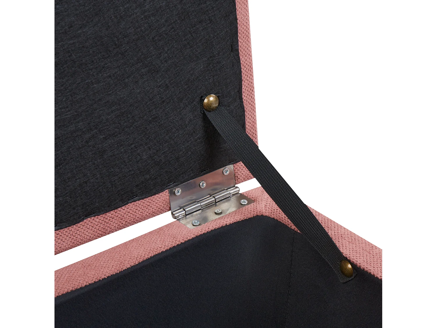 Pouf de rangement OREM Tissu Rose