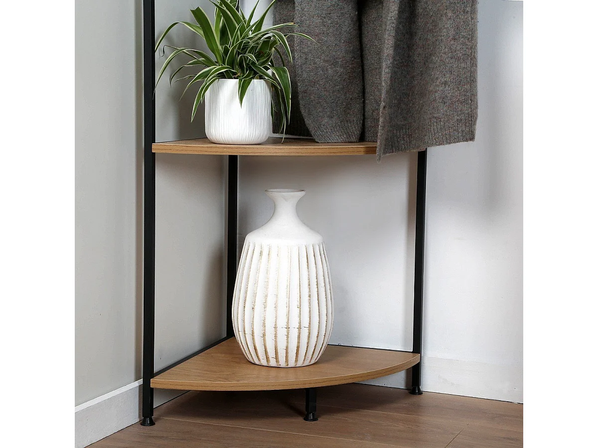 Etagère penderie d'angle H175 cm - LEXIE