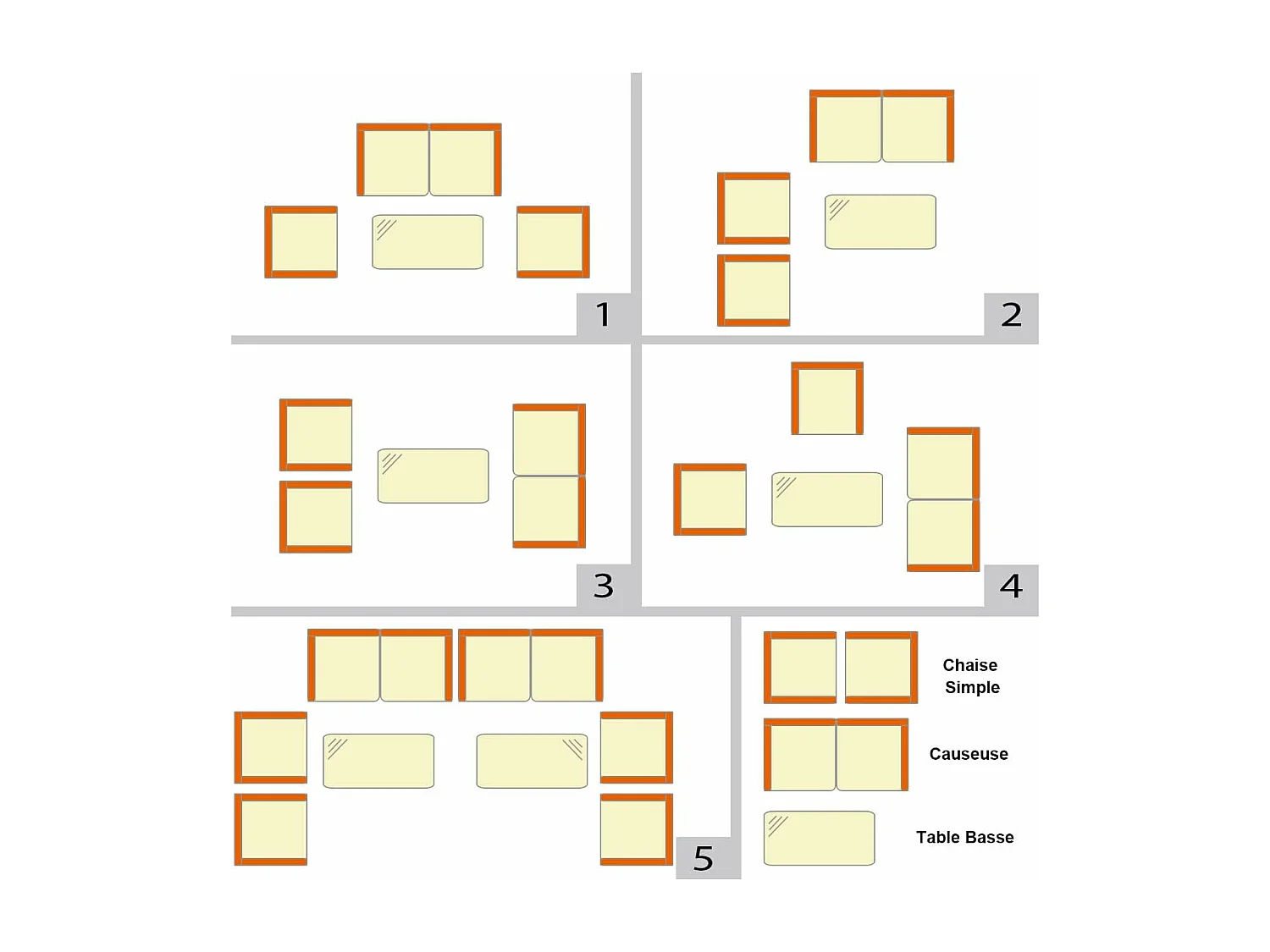 Salon de Jardin 4 Pièces en Rotin et fibre naturelle PE Charge 160-320KG, avec Coussins et Table Basse en Verre Trempé pour Patio Balcon Terrasse
