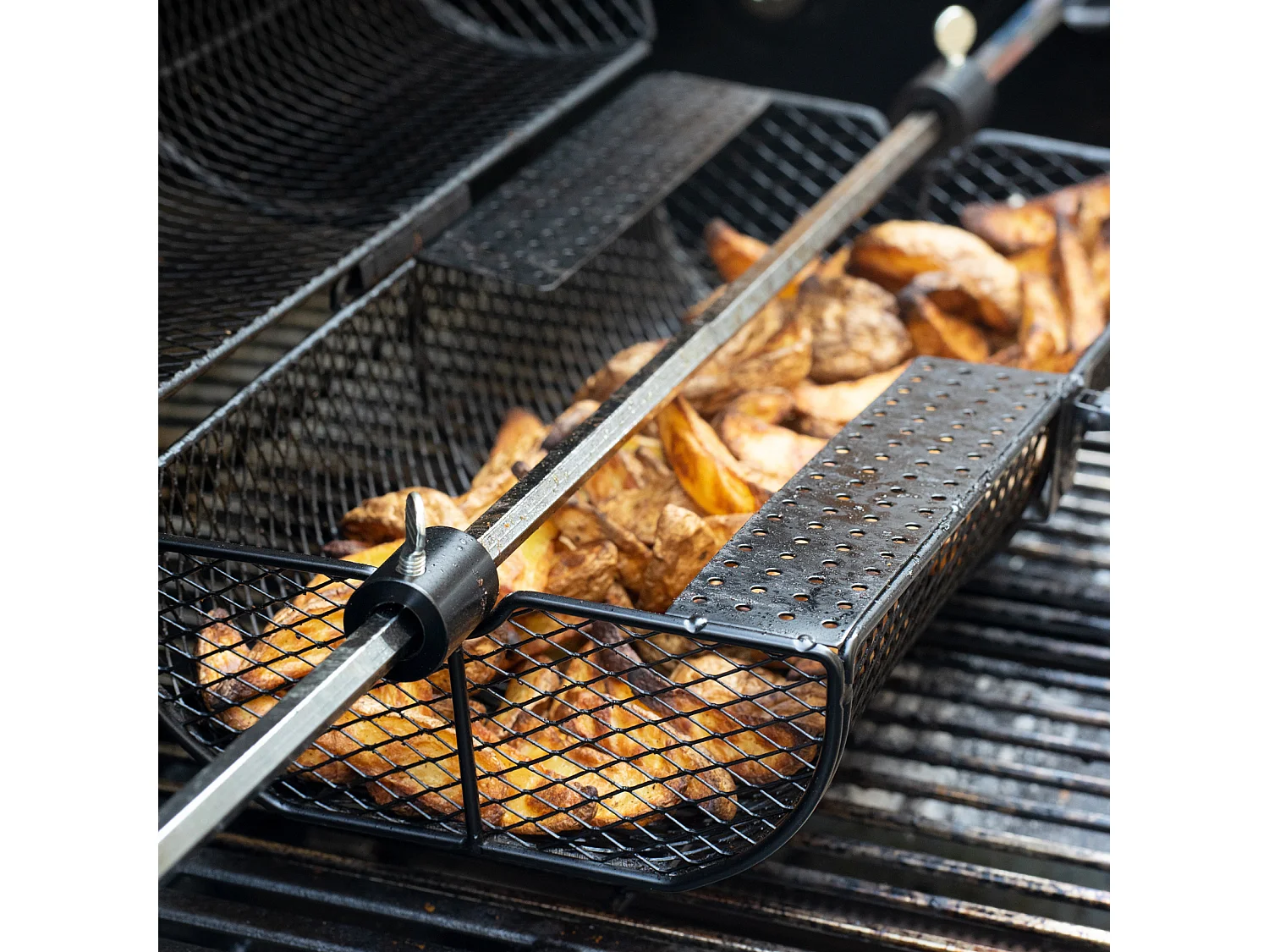 grill cocarde panier de gril rôtissoire accessoires de gril acier noir