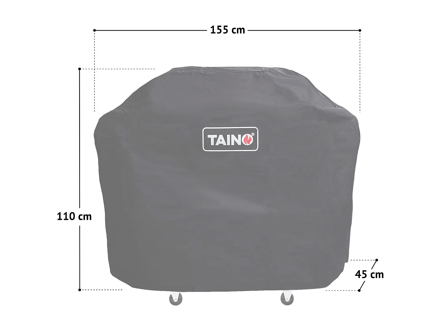 Housse de protection pour barbecue à gaz bâche de protection TAINO RED 4+1