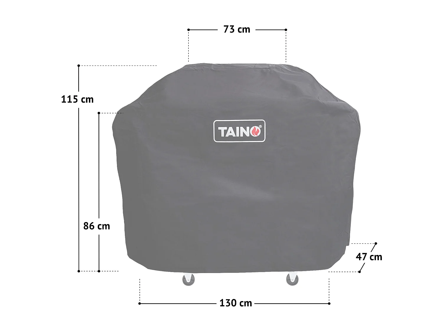 Housse de protection pour barbecue à gaz bâche de protection TAINO RED 4+1