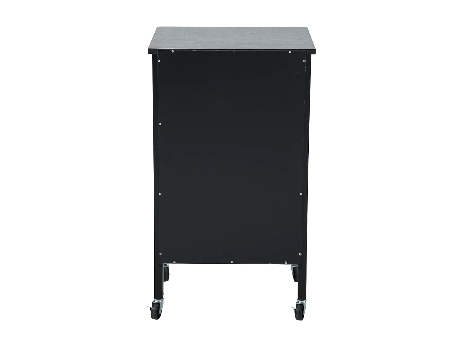 Chariot de cuisine SVITA à roulettes, système de tri des déchets avec tiroirs, noir