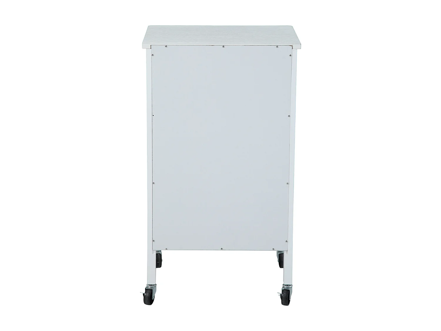 Chariot de cuisine SVITA à roulettes, système de tri des déchets avec tiroirs, blanc